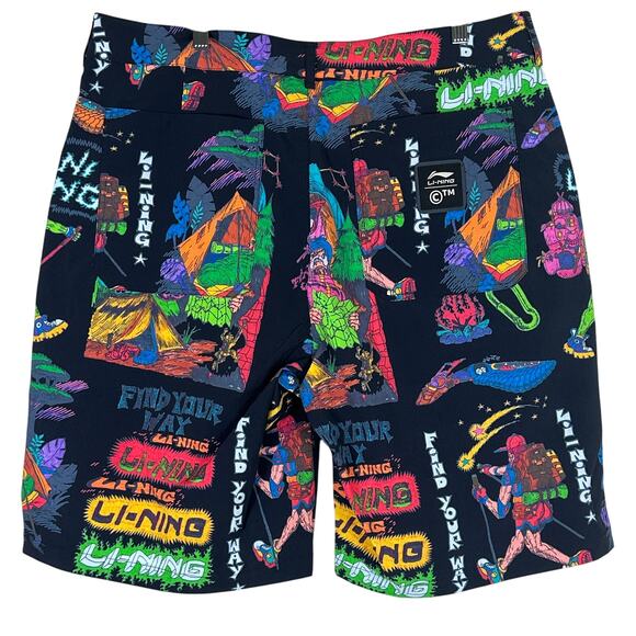 Li-Ning x Chinatown Market Shooting Stars Tech Shorts Mens XL Graphic Streetwear - Picture 3 of 6